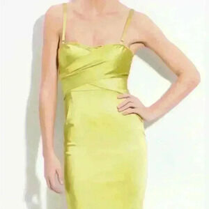 Vera Wang Lavender  Label Satin Mini Dress Sweetheart Neckline Detachable Straps